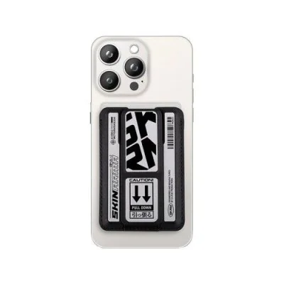 Skinarma Kado Kira Kobai Wallet Mag-Charge Card Holder With Grip Stand - Chrome